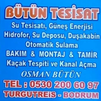 Bütün Tesisat Bodrum Turgutreis Su Tesisaatı Kaçak Tespiti Kanal Açma